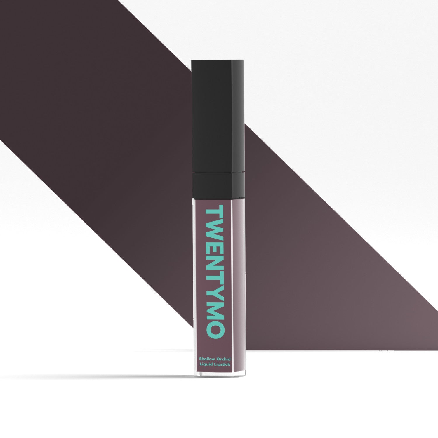 A tube of Shallow Orchid liquid lipstick showcasing its vibrant color and sleek design, perfect for all-day wear.