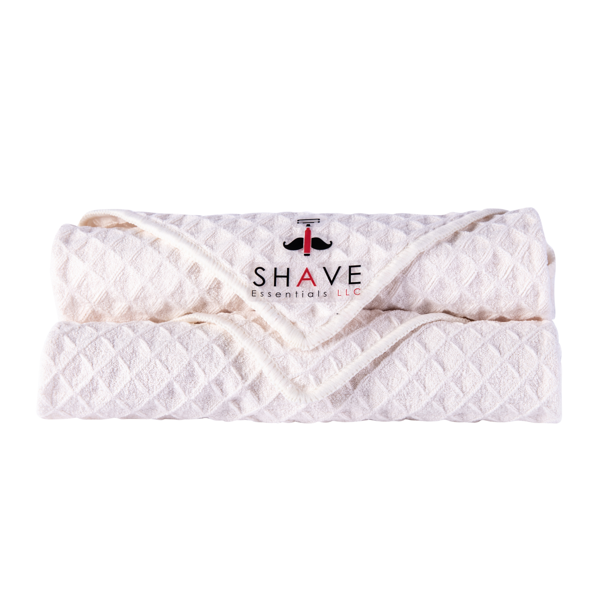 Soft and gentle shave towel designed for optimal skin preparation before shaving, featuring a warm and inviting texture.