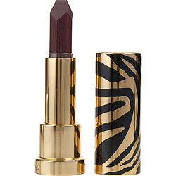 Dark lipstick with decorative case.