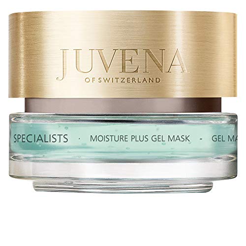 Juvena Skin Specialists Moisture Plus Gel Mask in a sleek container, showcasing its hydrating gel texture.