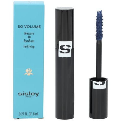 Sisley So Volume Mascara in Deep Blue, showcasing its sleek packaging and vibrant color.