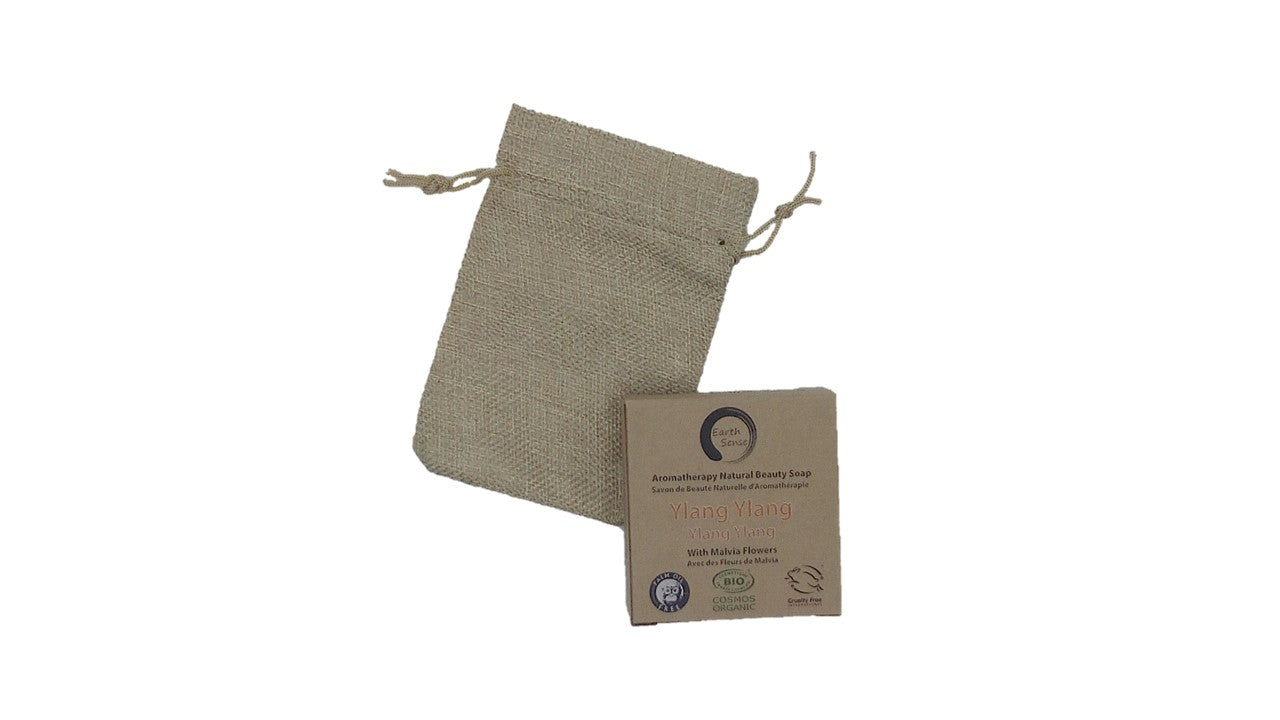 Soap Saviour made from 100% natural sisal fibers, designed for deep cleansing and exfoliation, holding a bar of soap securely.