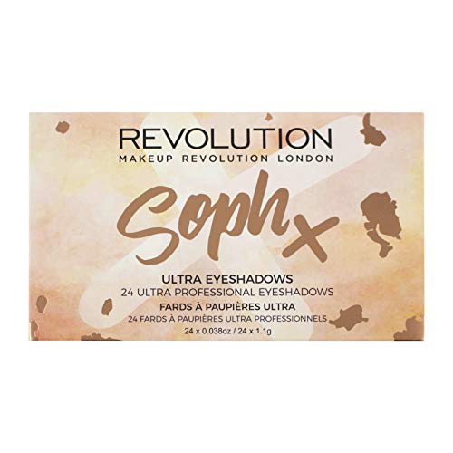 Soph Eyeshadow Palette featuring a variety of vibrant colors and finishes for versatile eye makeup looks.