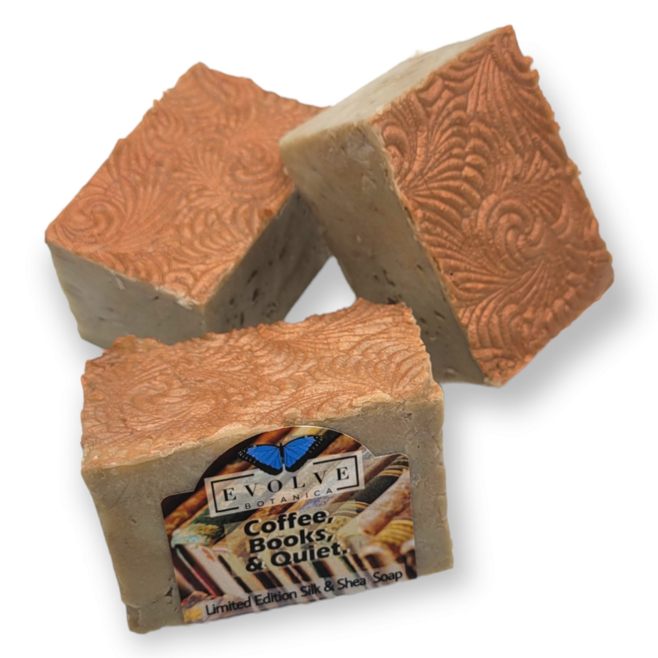 Limited edition Specialty Soap featuring coffee scent, beautifully packaged in biodegradable film.