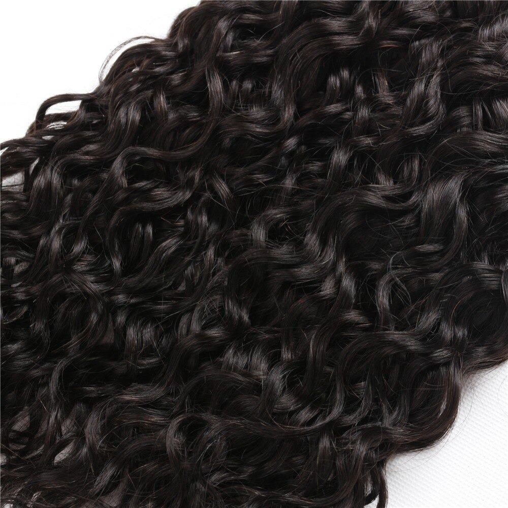 Super Double Drawn 12A Grade Water Wave Bundles with Closures and Frontals, showcasing luxurious, bouncy waves and high-quality lace.