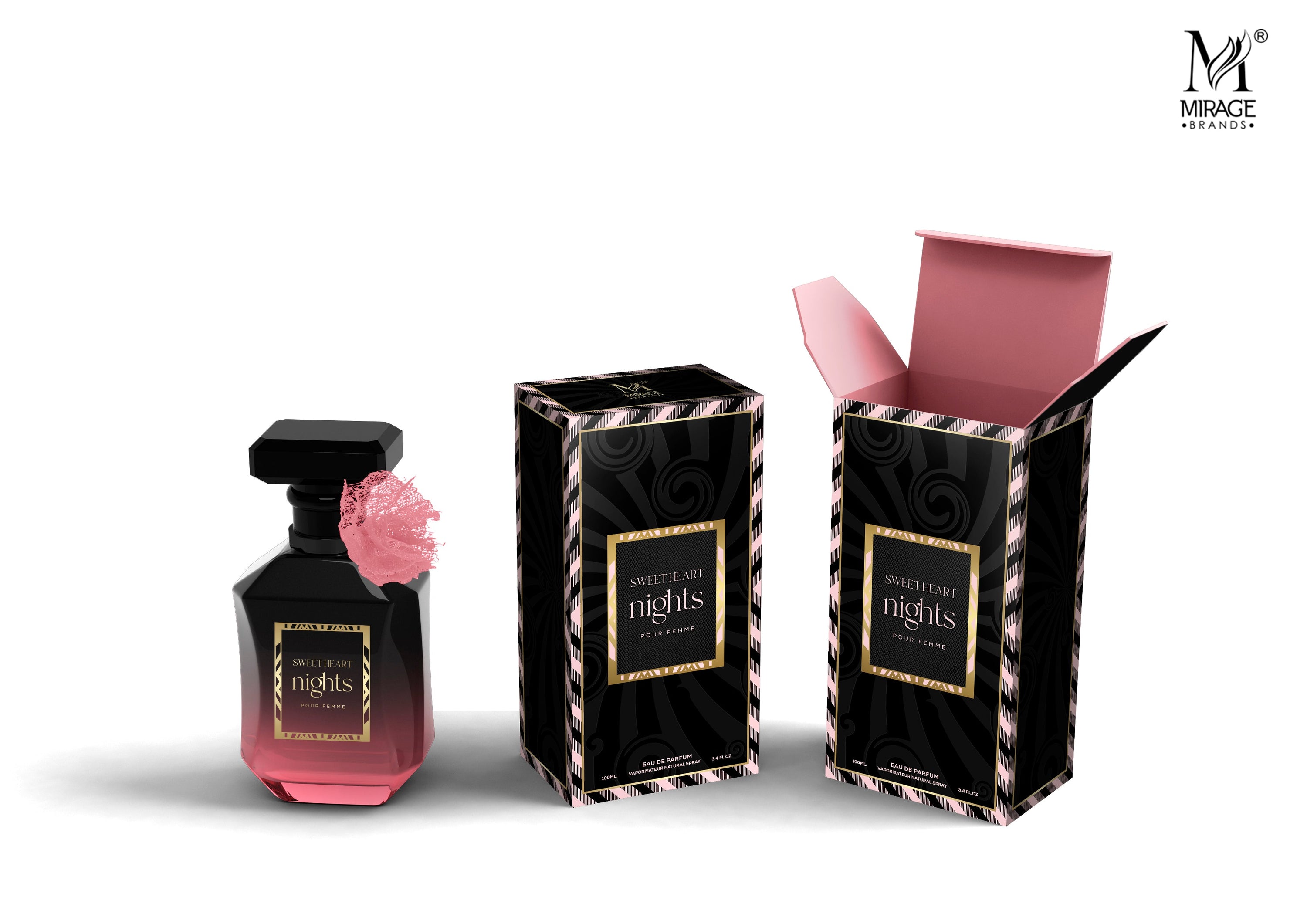 Sweetheart Nights for Women Eau de Parfum Spray, 3.4oz bottle with elegant design, inspired by Tease Candy Noir.