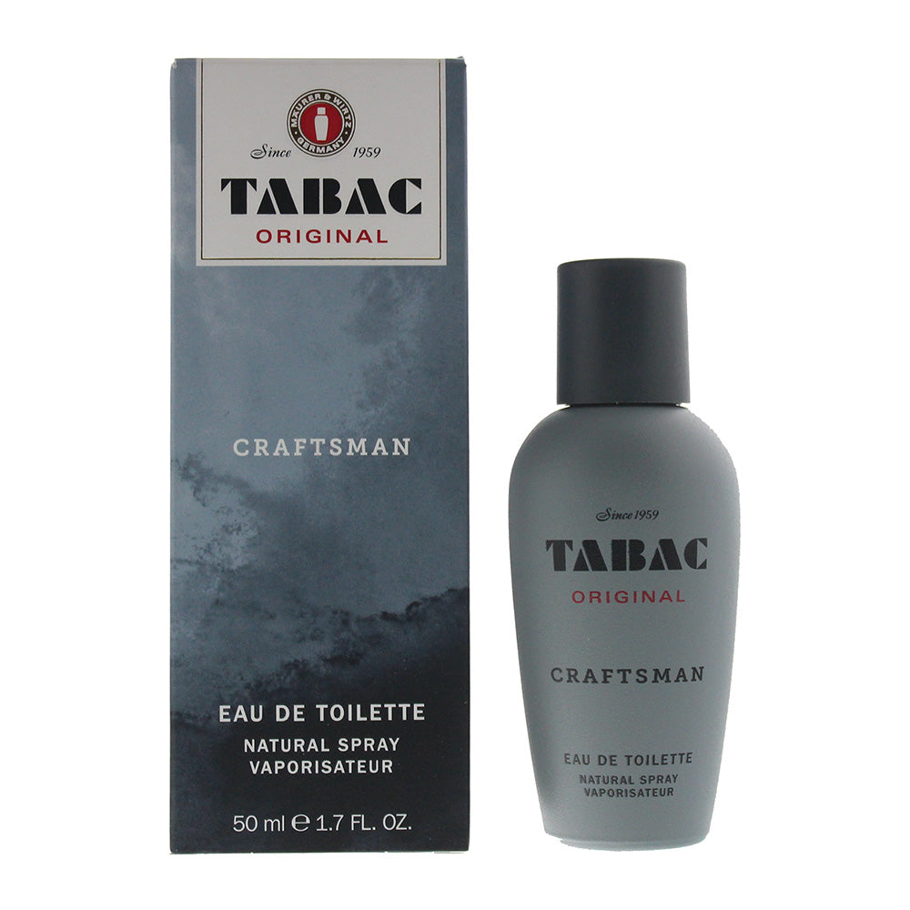 Tabac Craftsman Eau de Toilette bottle with elegant design, showcasing its sophisticated fragrance for men.