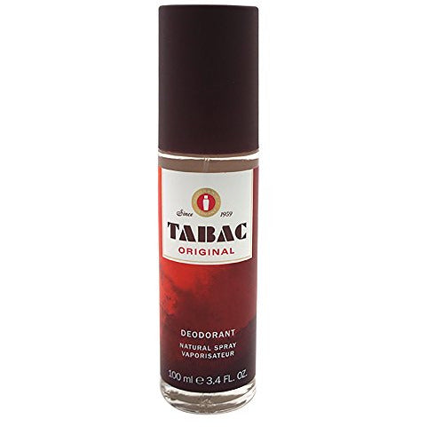 Mäurer & Wirtz Tabac Original Deodorant in a stylish glass bottle, showcasing its elegant design and classic branding.