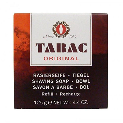 Mäurer & Wirtz Tabac Original Soap Refill in a sleek packaging, showcasing its classic design and branding.