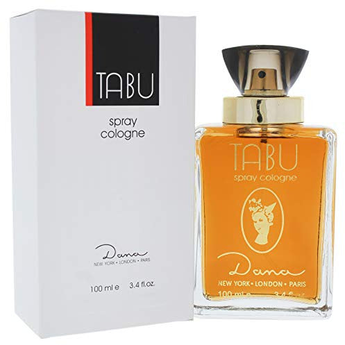 Dana Tabu Eau de Cologne bottle with elegant design, showcasing its classic fragrance.