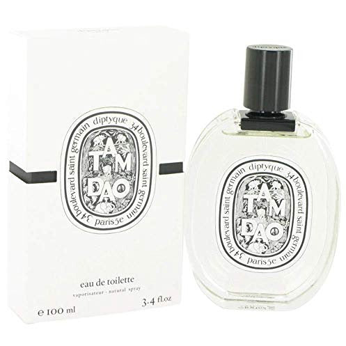 Diptyque Tam Dao Eau de Toilette bottle with elegant design, showcasing its luxurious fragrance.