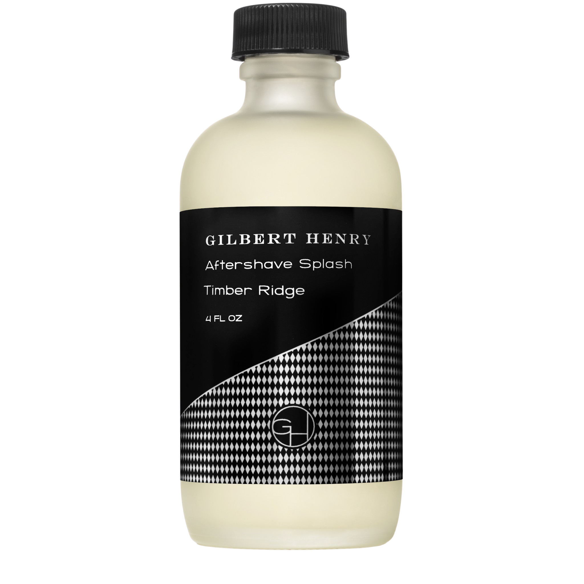 Timber Ridge Aftershave Splash bottle with a scenic mountain backdrop, showcasing its natural essence.