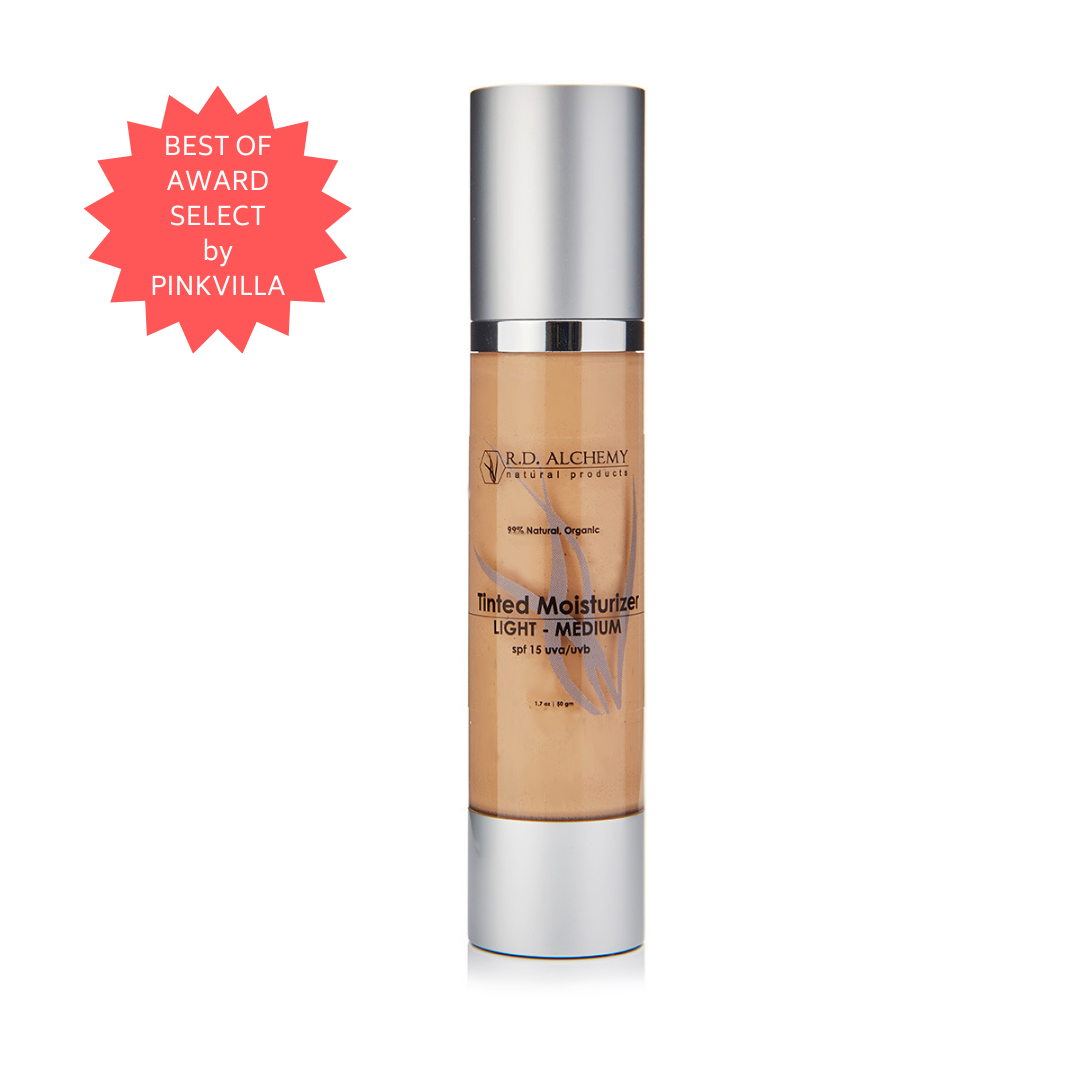 A tube of Tinted Moisturizer BB Cream designed for normal to dry skin, showcasing its lightweight formula and SPF protection.