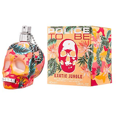 To Be Exotic Jungle Eau de Parfum for women in an elegant bottle, showcasing its vibrant and exotic design.