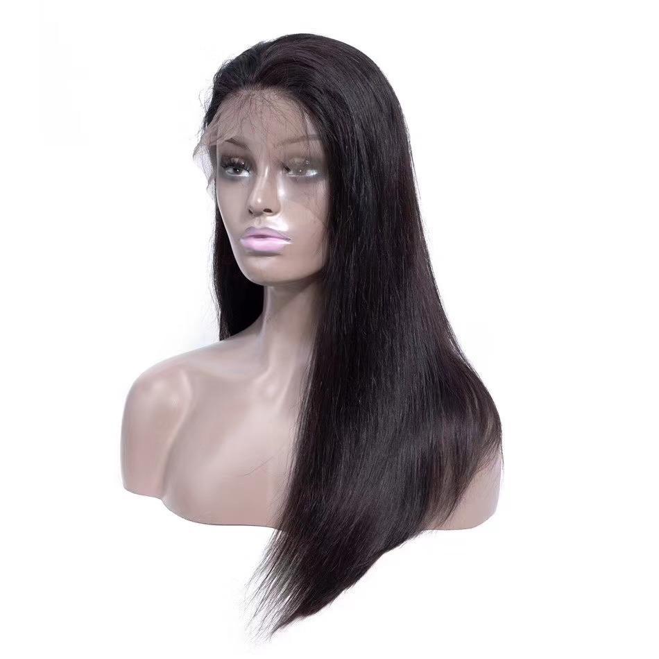 Transparent 13x1x6 Straight Lace Frontal Human Hair Wig showcasing its natural look and T part design.