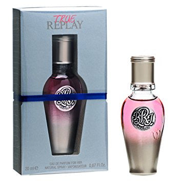 True For Her Eau de Toilette bottle with elegant floral design, showcasing its sophisticated fragrance.