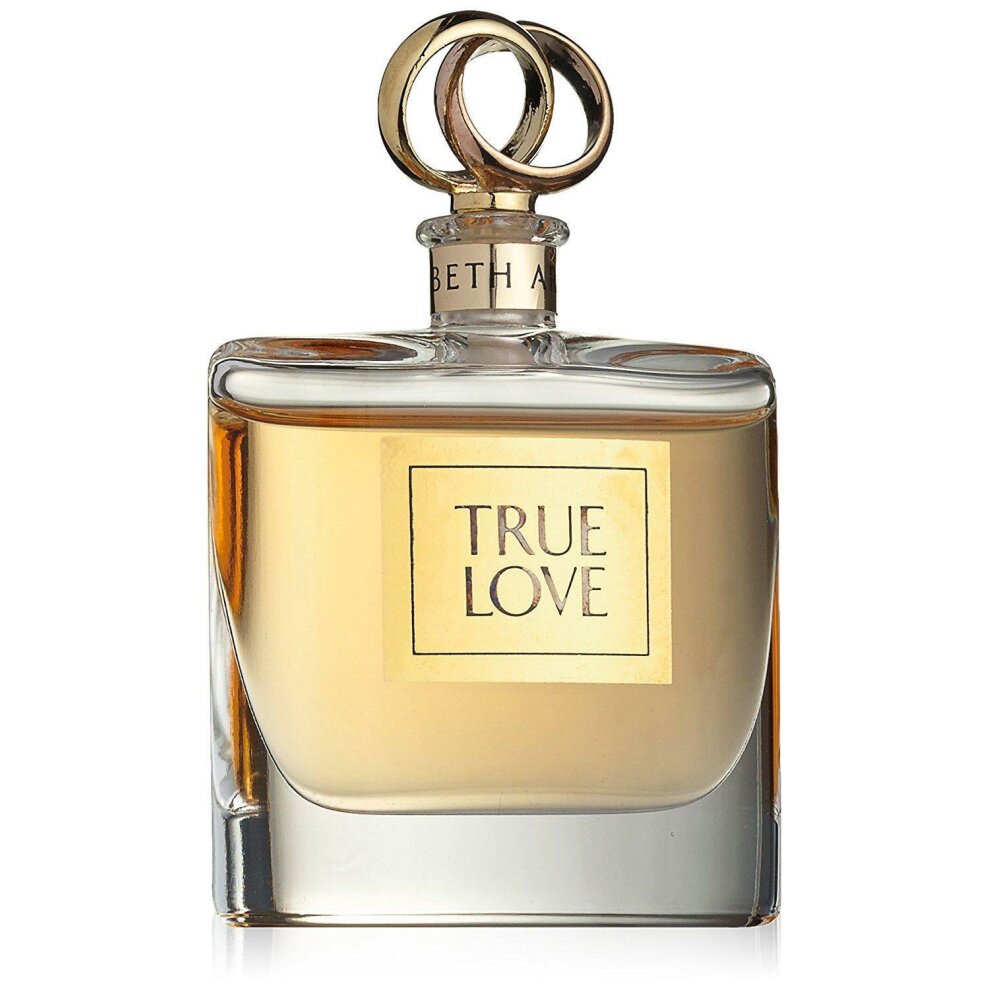 Elizabeth Arden True Love Eau de Parfum in an elegant bottle, showcasing its romantic floral and fruity fragrance.