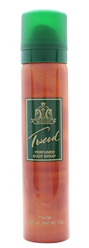 Taylor of London Tweed Body Spray in an elegant bottle, showcasing its sophisticated design.