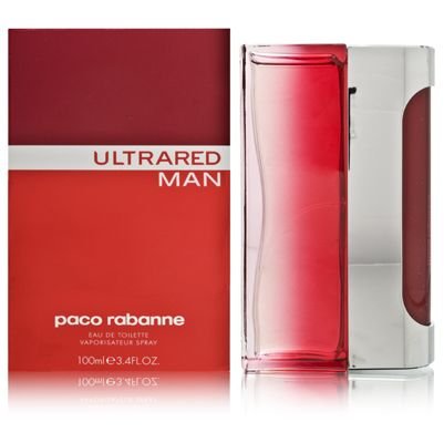 Ultrared Eau de Toilette by Paco Rabanne, showcasing its elegant bottle design and vibrant packaging.