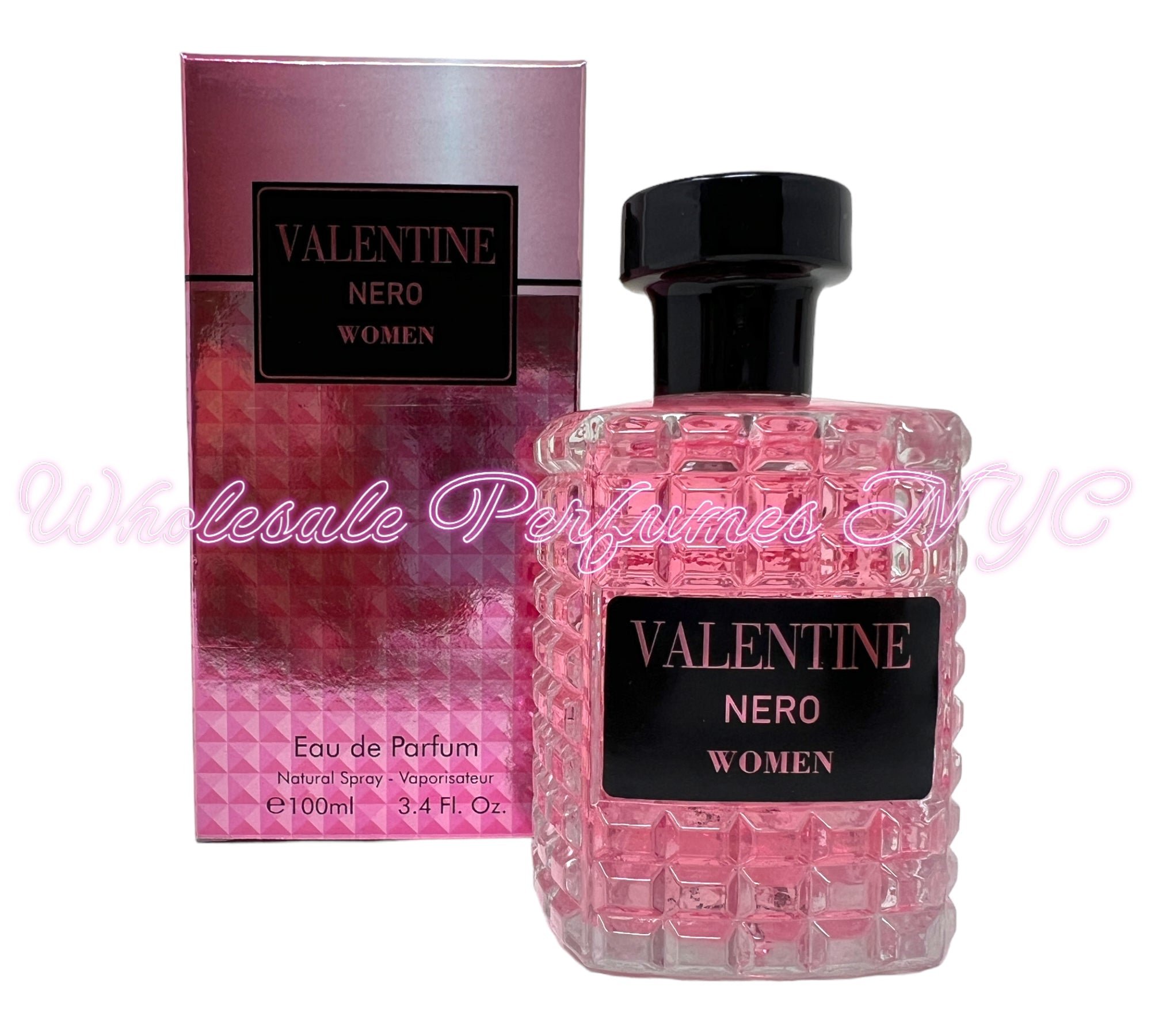 Valentine Nero for Women Eau de Parfum Spray, 3.4oz bottle with elegant design, inspired by Valentino's Born in Roma.