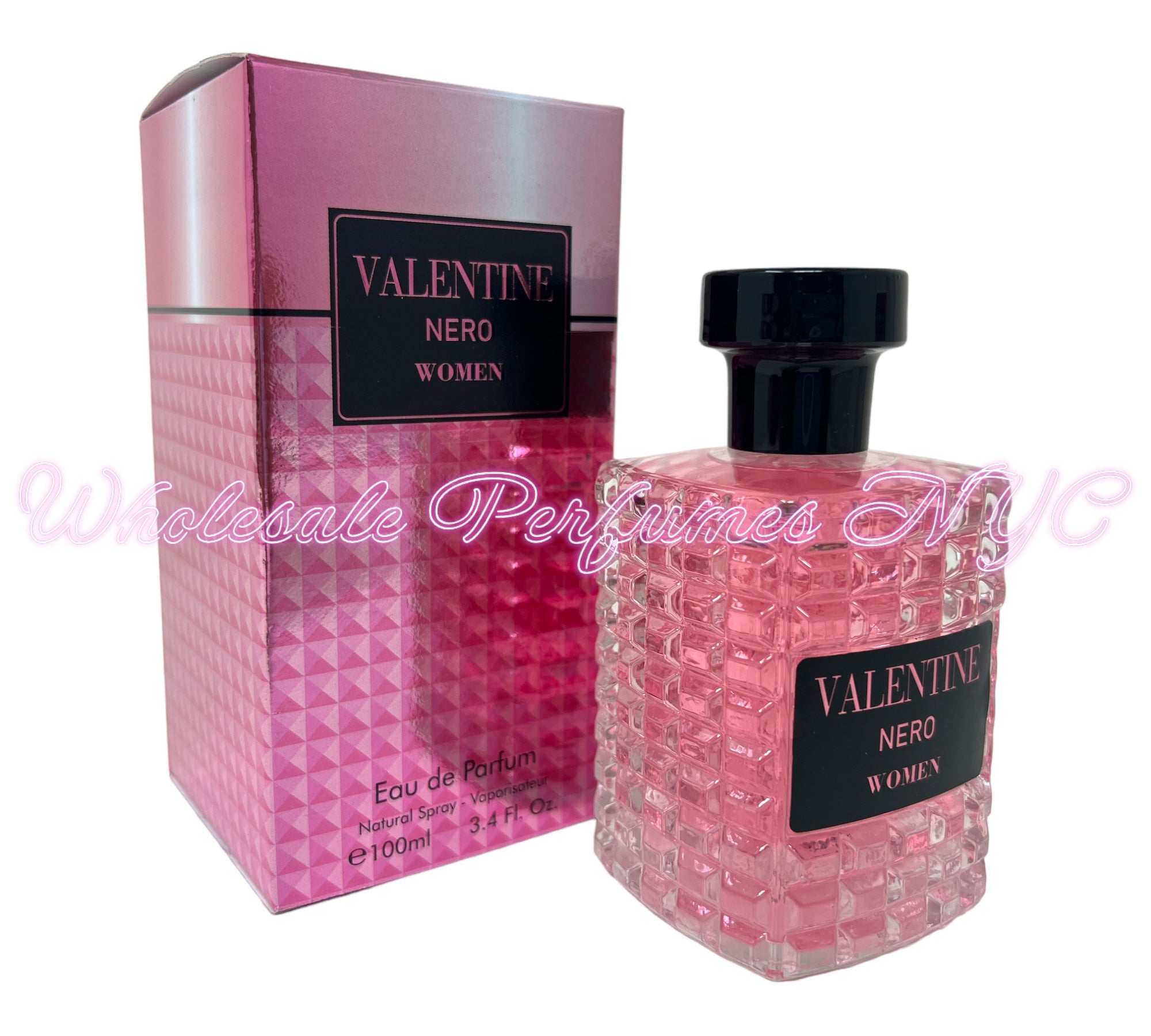 Valentine Nero for Women Eau de Parfum Spray, 3.4oz bottle with elegant design, inspired by Valentino's Born in Roma.