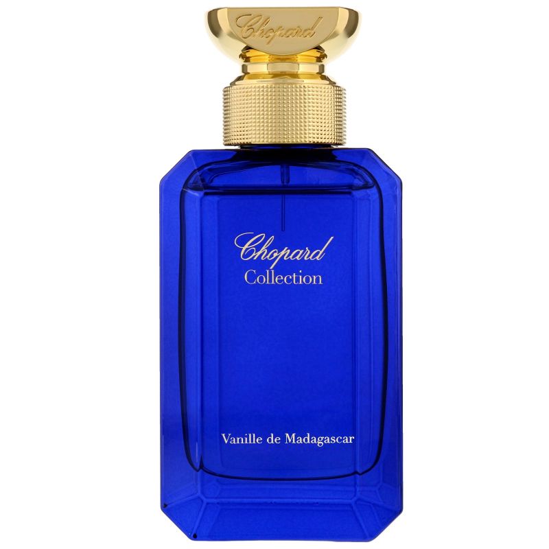 Chopard Vanille de Madagascar Eau de Parfum bottle with elegant design, showcasing its luxurious fragrance.