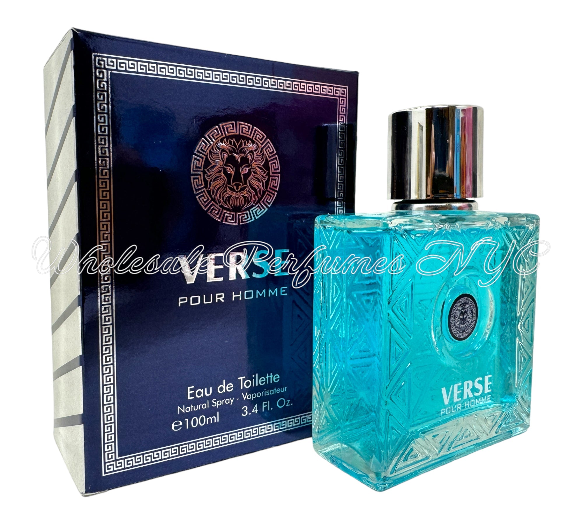 Verse Pour Homme For Men 3.4oz Eau de Parfum spray bottle, elegantly designed for urban sophistication.