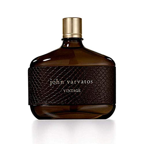 John Varvatos Vintage Eau de Toilette in an elegant vintage-inspired bottle, showcasing its sophisticated design.