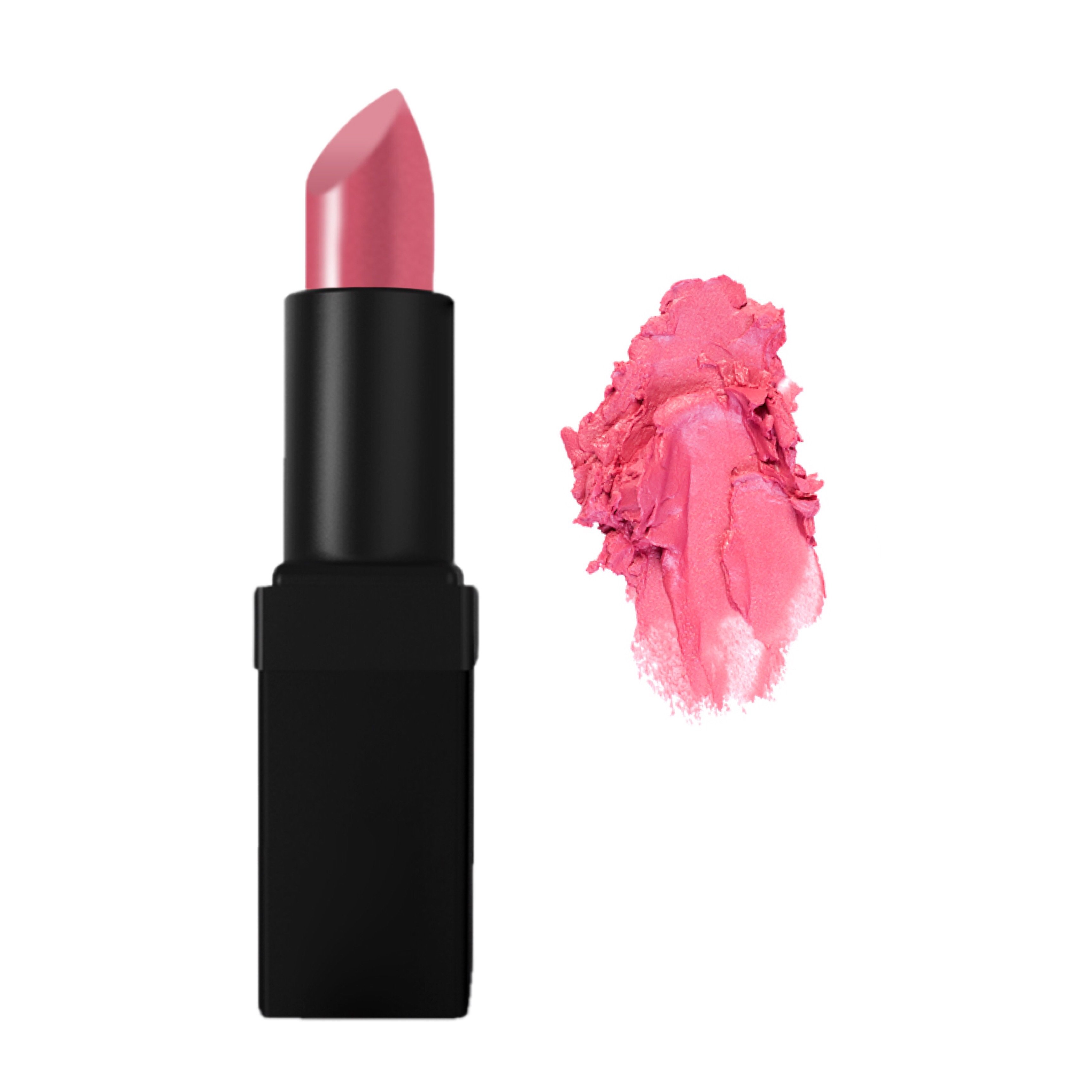 Viola Lipstick in Plumed Pink Berry showcasing its pearl texture and vibrant color, perfect for adding glamour to your makeup routine.