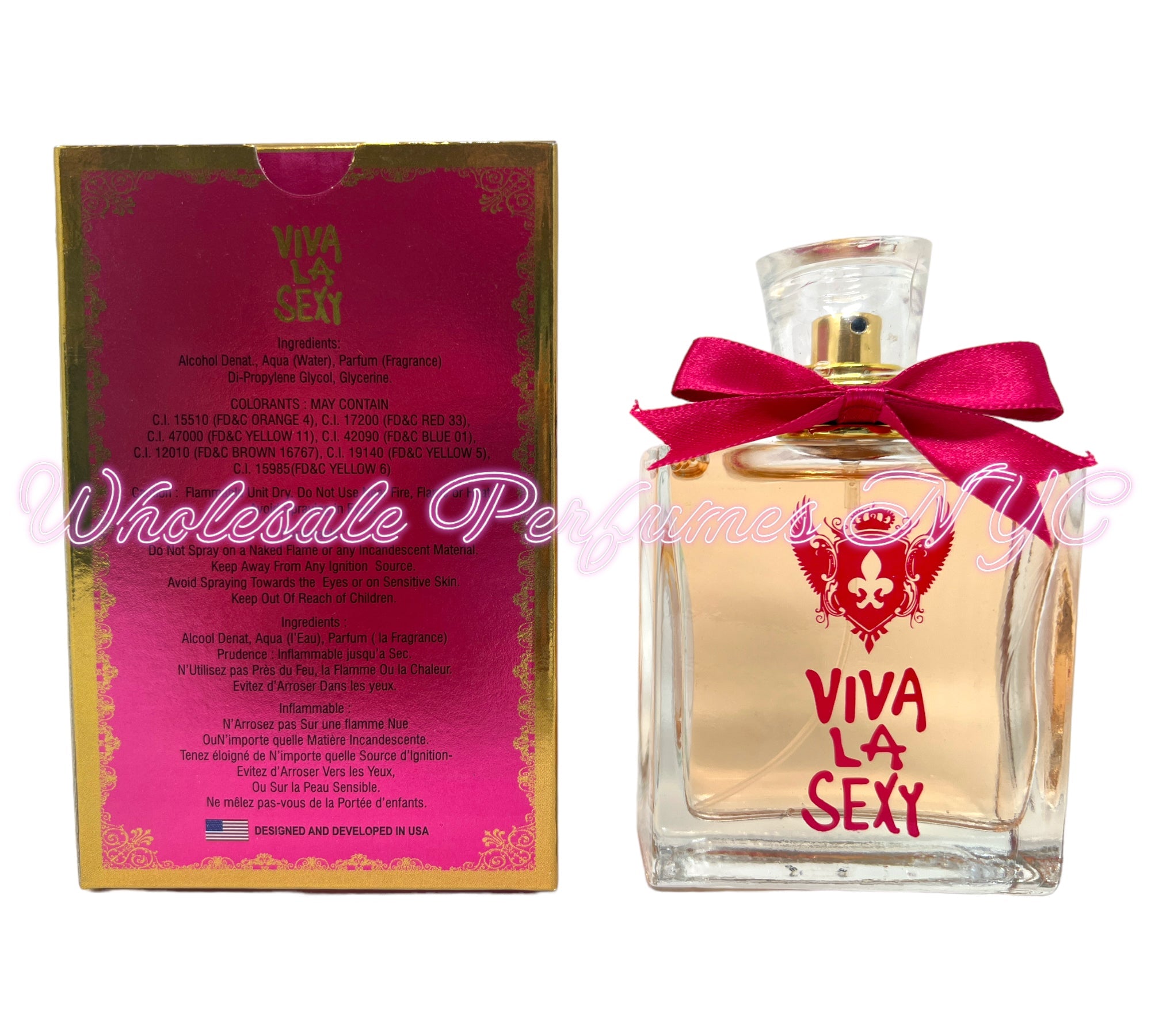 Viva La Sexy for Women Eau de Parfum 3.4oz bottle with elegant design, showcasing its allure and sophistication.