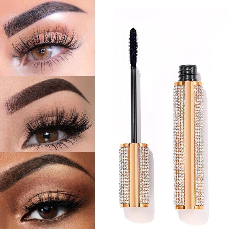 Volume Mega Mascara tube showcasing its sleek design and soft brush for bold lash application.