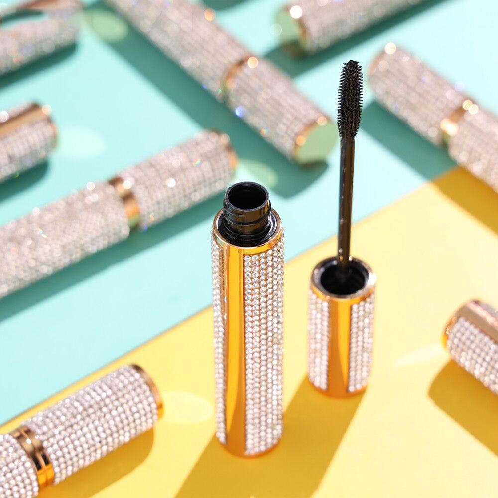 Volume Mega Mascara tube showcasing its sleek design and soft brush for bold lash application.