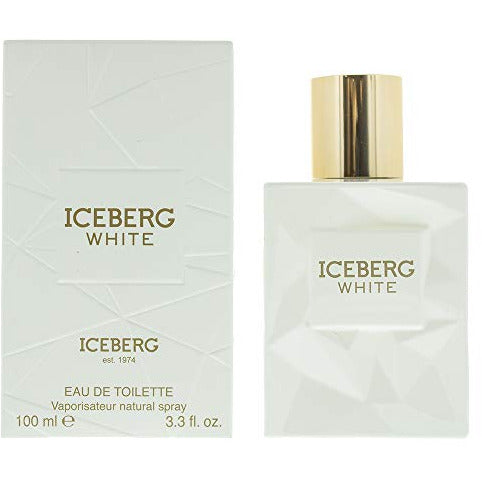 Iceberg White Eau de Toilette bottle with elegant design, showcasing its refreshing fragrance.