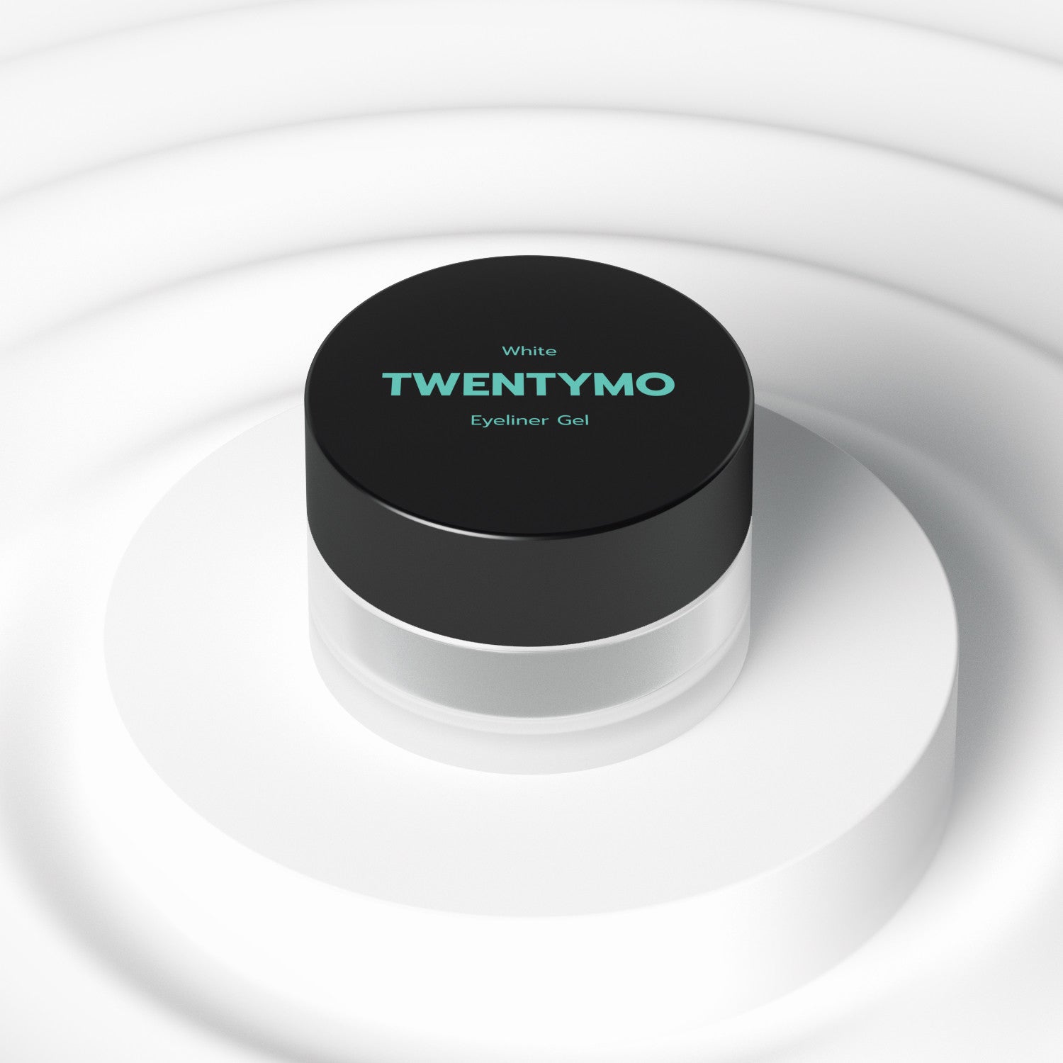 A sleek tube of White Eyeliner showcasing its creamy texture and vibrant color, perfect for eye makeup.