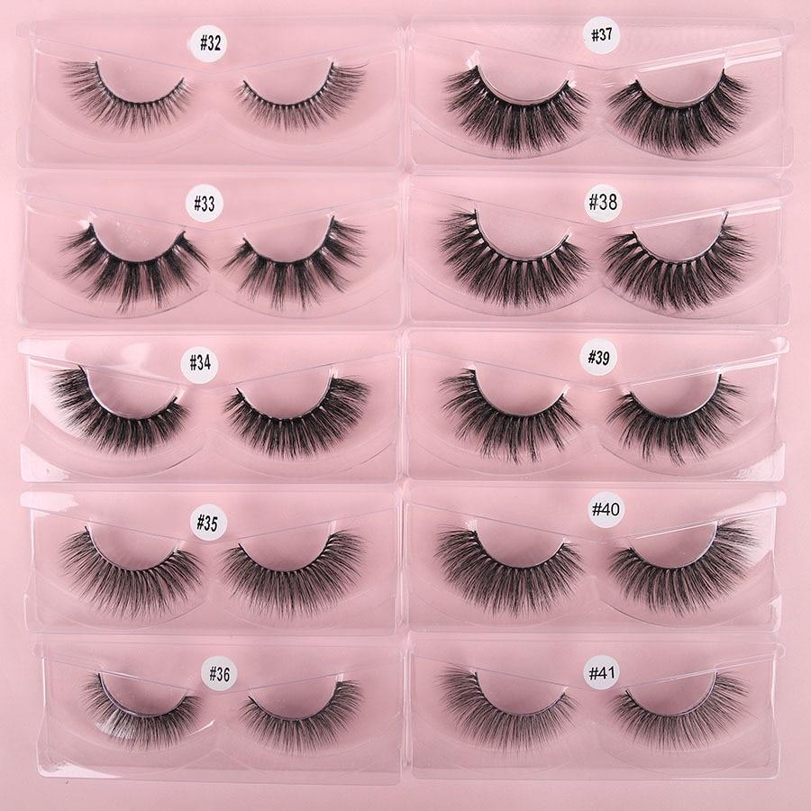 Wholesale 3D mink lashes in various lengths, showcasing natural look and quality craftsmanship with a black cotton band.