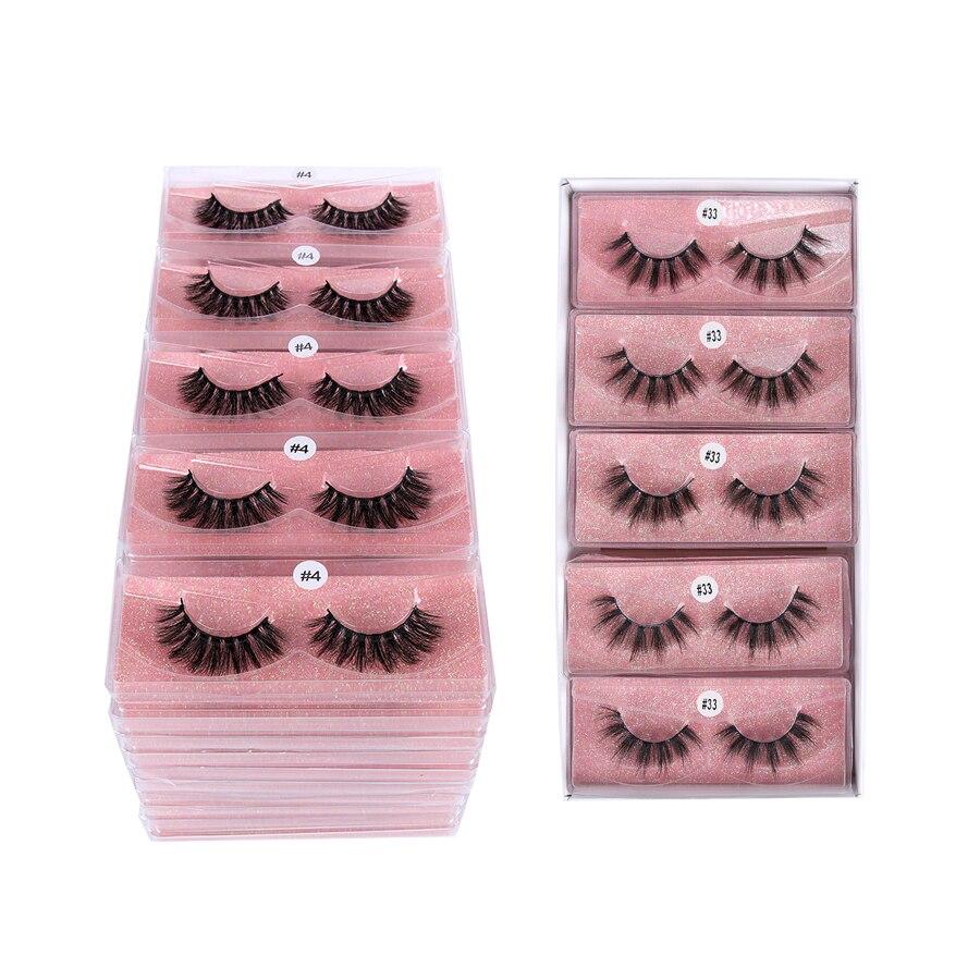 Wholesale 3D mink lashes in various lengths, showcasing natural look and quality craftsmanship with a black cotton band.