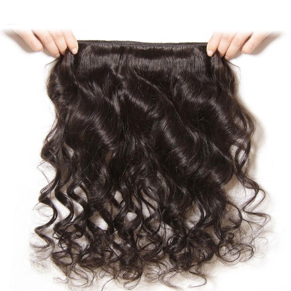 Wholesale Brazilian Loose Wave hair bundles in various lengths, showcasing the natural texture and quality of 10A Grade human hair.