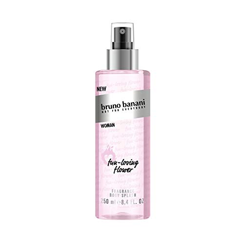 Bruno Banani Woman Body Spray in a stylish canister, showcasing its elegant design and refreshing scent.