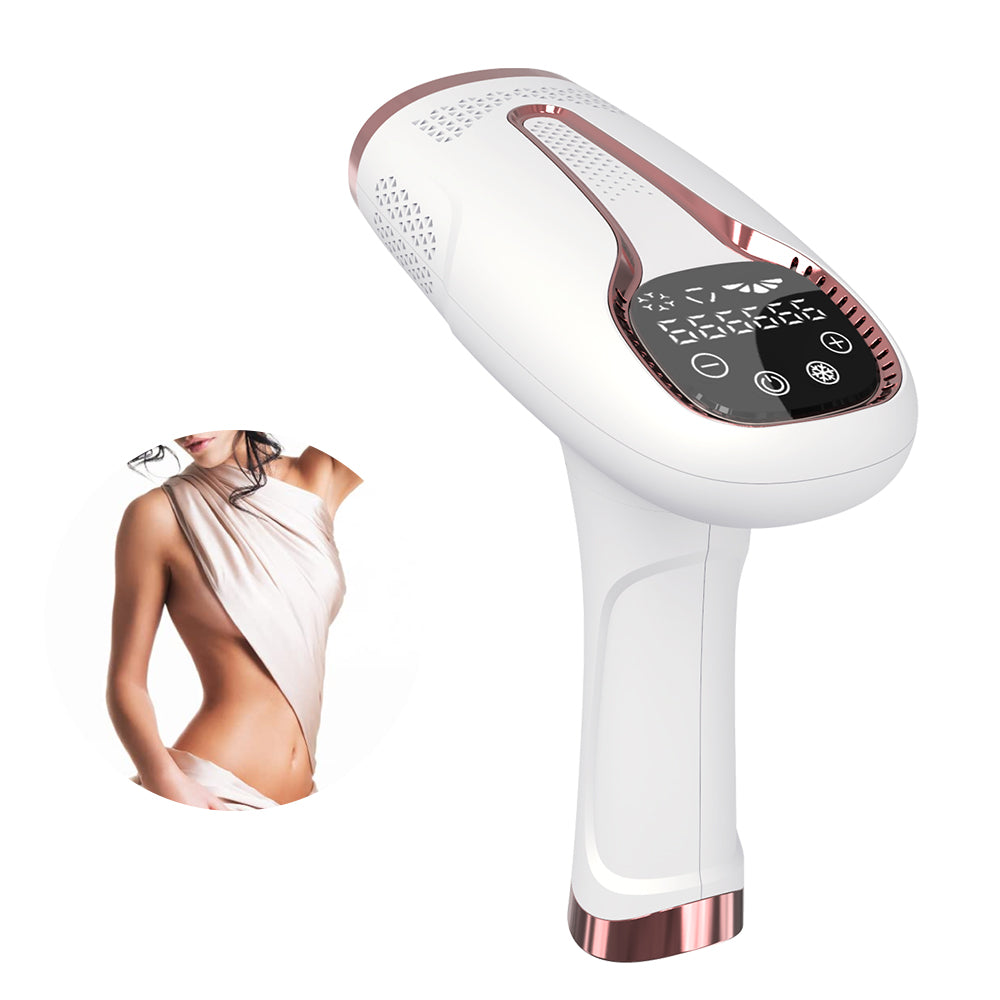 Women's Handheld Hair Removal Machine with ergonomic design and LCD display for effective hair removal.