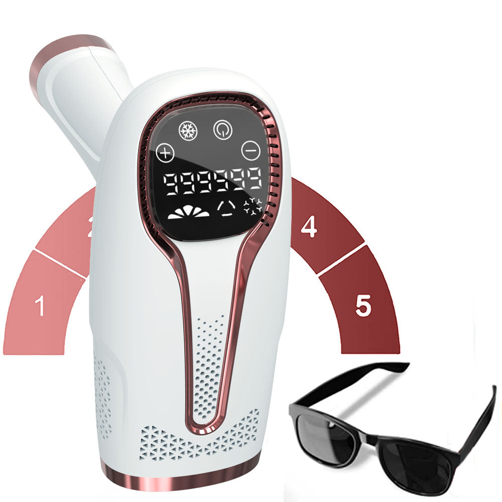 Women's Handheld Hair Removal Machine with ergonomic design and LCD display for effective hair removal.