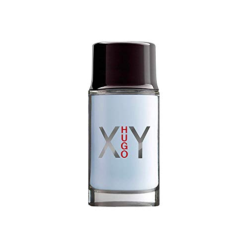 XY Eau de Toilette by Hugo Boss in a sleek bottle, showcasing its modern design and refreshing fragrance.