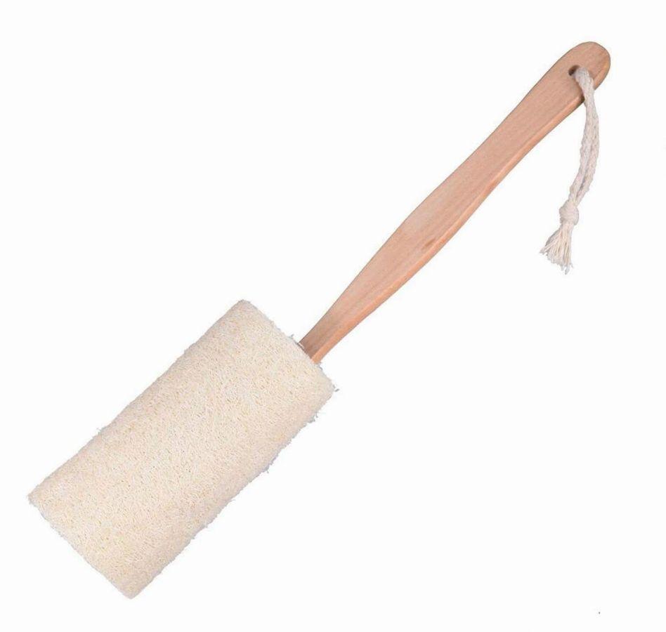 Zero-Waste Bath Accessories Bundle featuring bamboo toothbrush, comb, loofah, and bath brush, all eco-friendly and stylish.