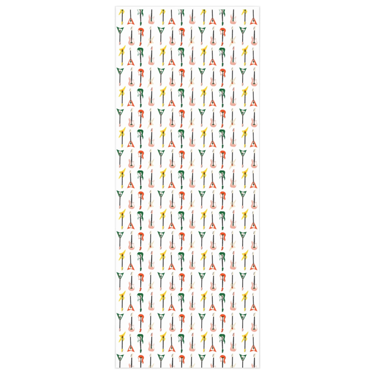 Ugly Alligator Electric Guitar Wrapping Paper featuring vibrant guitar designs on premium gloss paper.