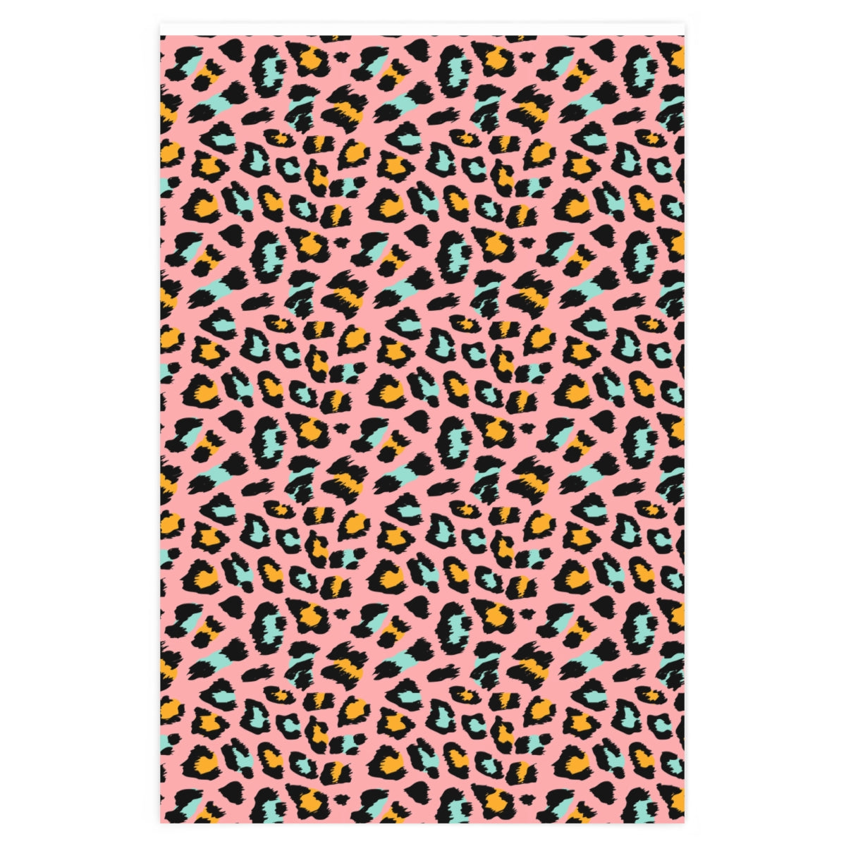 Retro Animal Print Wrapping Paper featuring a vibrant Ugly Alligator design, rolled up and ready for gift wrapping.