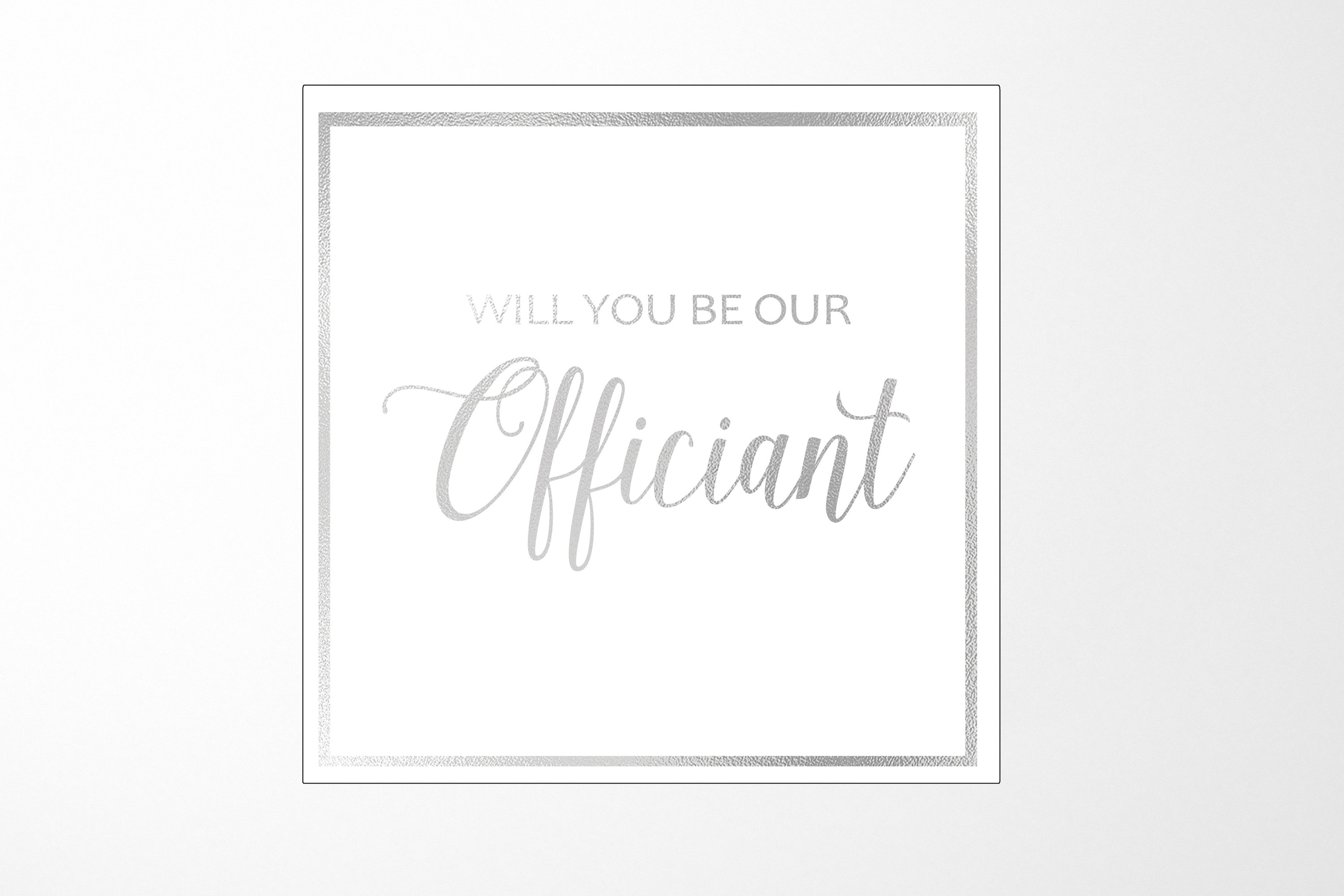 Elegant white proposal box with metallic writing, featuring a sleek design and no ribbon.