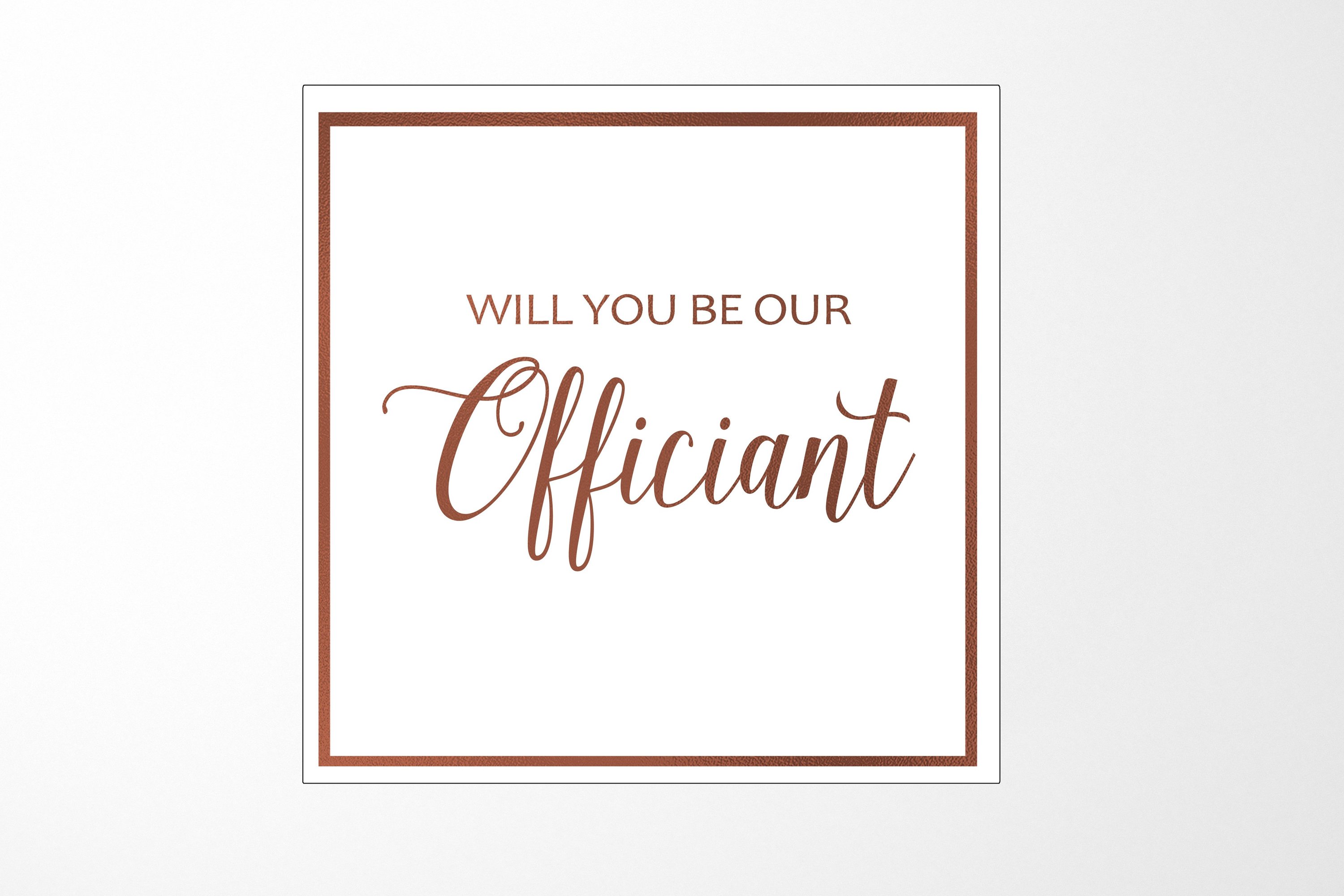 Elegant white proposal box with metallic writing, featuring a sleek design and no ribbon.