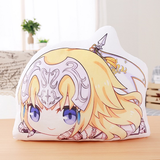 Chibi anime character pillow cushion.