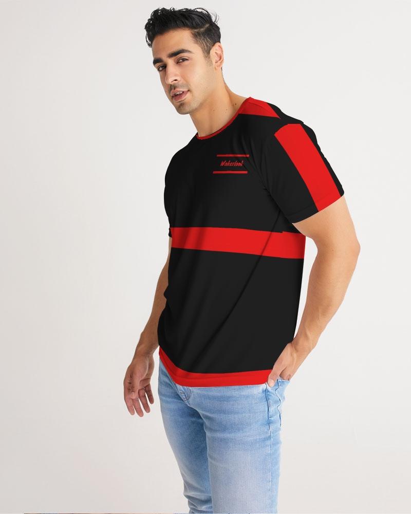 Fashion Wakerlook Men's Tee showcasing premium fabric, crew neck design, and topstitch seam detailing, perfect for casual or dressy occasions.