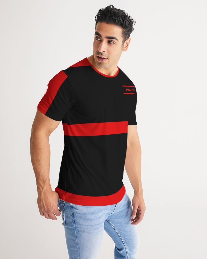 Fashion Wakerlook Men's Tee showcasing premium fabric, crew neck design, and topstitch seam detailing, perfect for casual or dressy occasions.