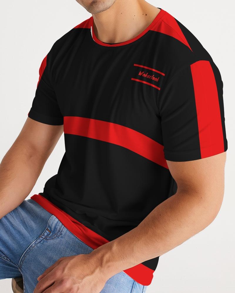 Fashion Wakerlook Men's Tee showcasing premium fabric, crew neck design, and topstitch seam detailing, perfect for casual or dressy occasions.